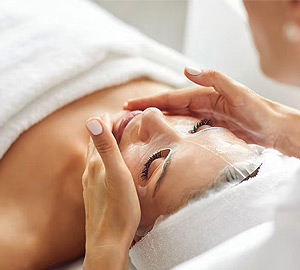 Close up of microneedling treatment