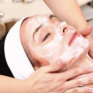 Close up of microneedling treatment