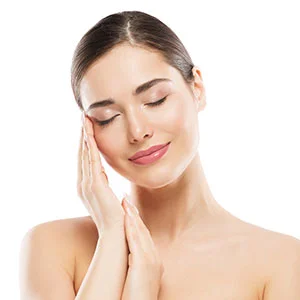 Close up of microneedling treatment