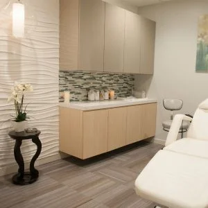 Close up of microneedling treatment