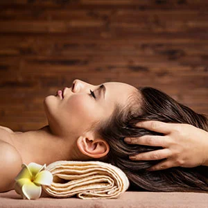 Close up of microneedling treatment